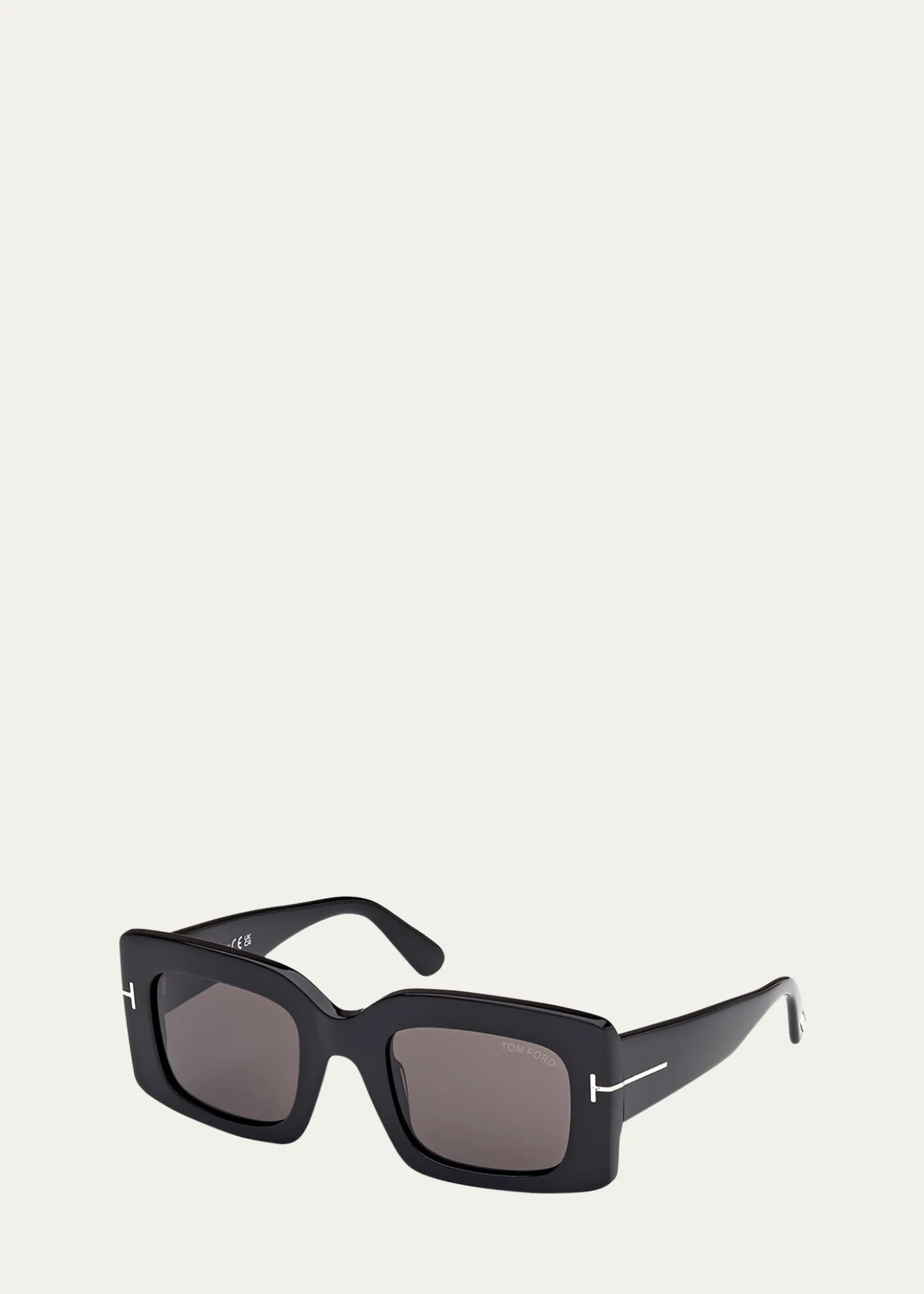 TOM FORDBrigitta Rectangle Acetate Sunglasses