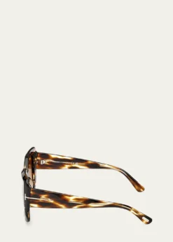 TOM FORDCarla-02 Acetate Square Sunglasses