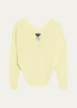 TOM FORDCashmere Off-The-Shoulder Sweater