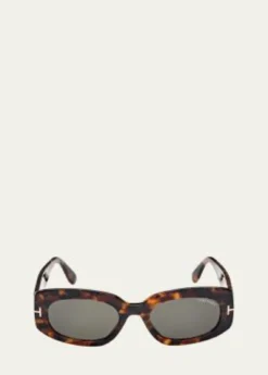 TOM FORDCielle Oval Acetate Sunglasses