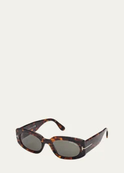 TOM FORDCielle Oval Acetate Sunglasses