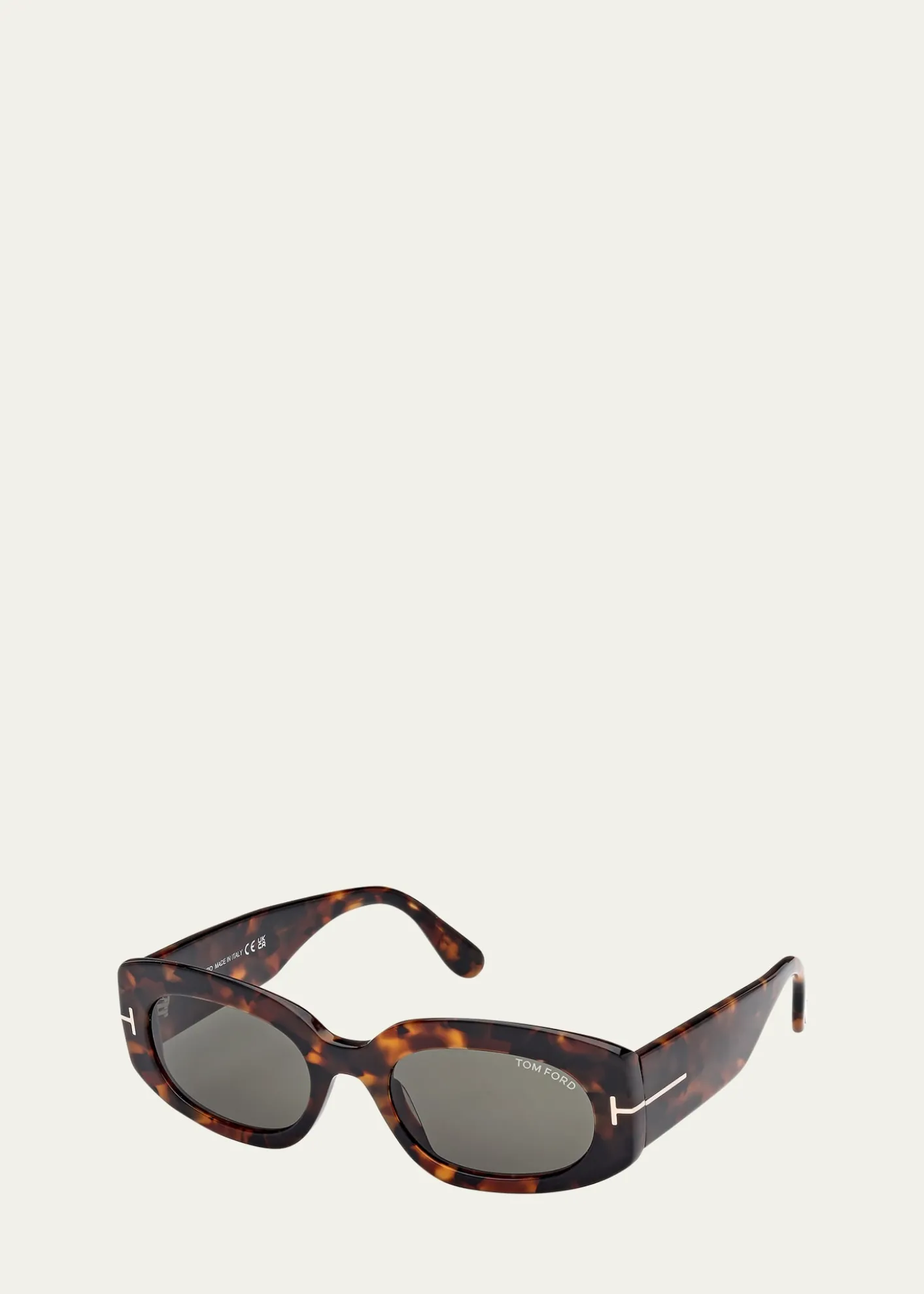 TOM FORDCielle Oval Acetate Sunglasses