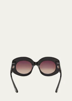 TOM FORDClaudette 51MM Oval Sunglasses