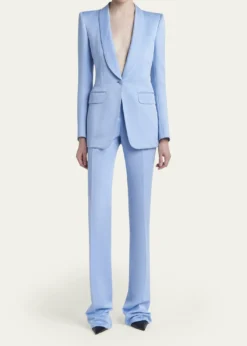 TOM FORDCotton Velvet Straight-Leg Pants