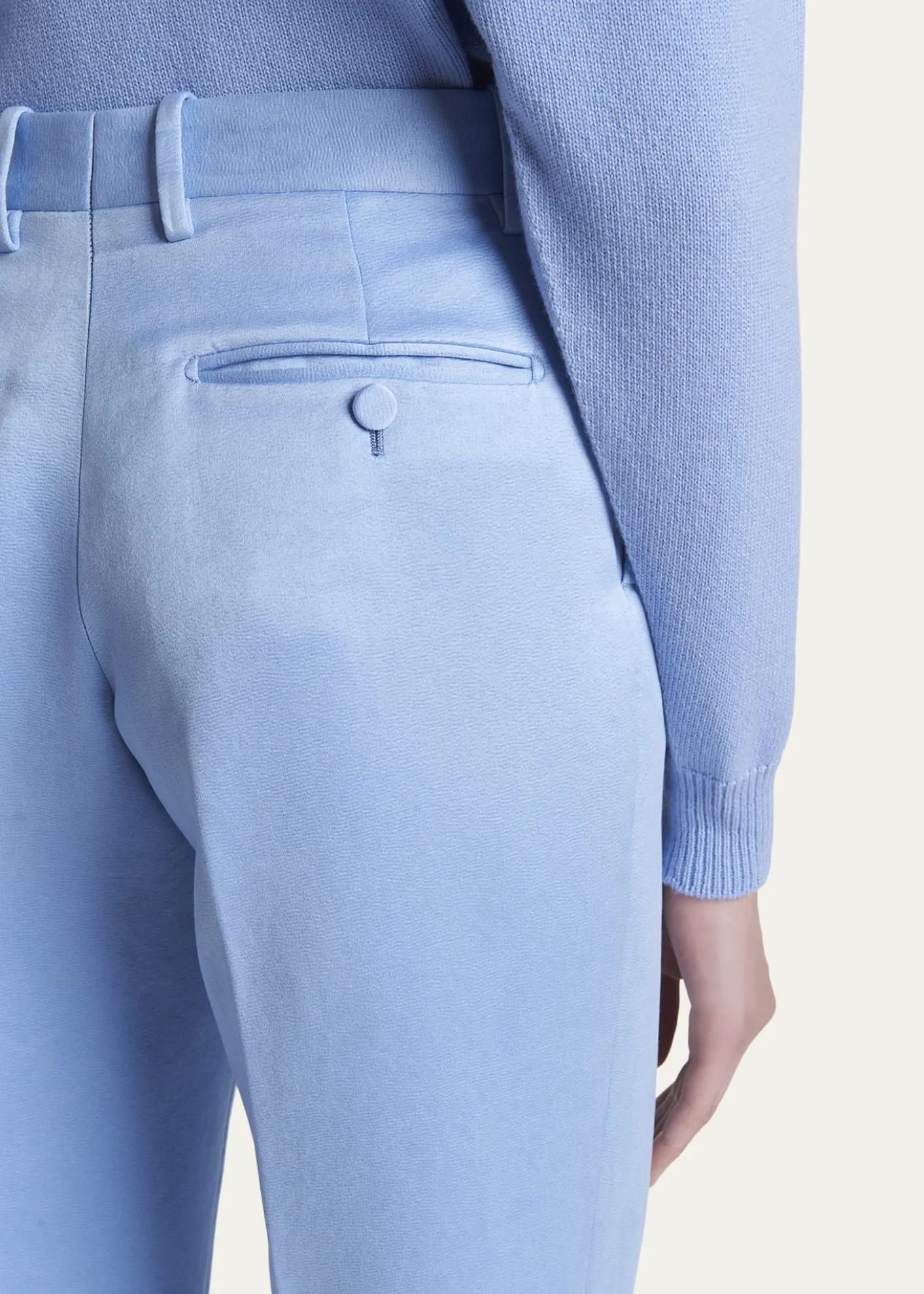TOM FORDCotton Velvet Straight-Leg Pants