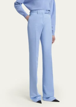 TOM FORDCotton Velvet Straight-Leg Pants