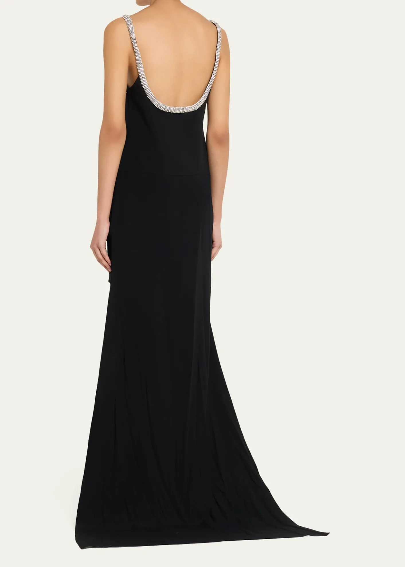 TOM FORDCrystal Sleeveless Grain De Poudre High-Low Gown