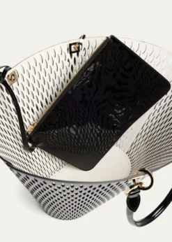 TOM FORDCut Out Patent Leather Medium Tote Bag