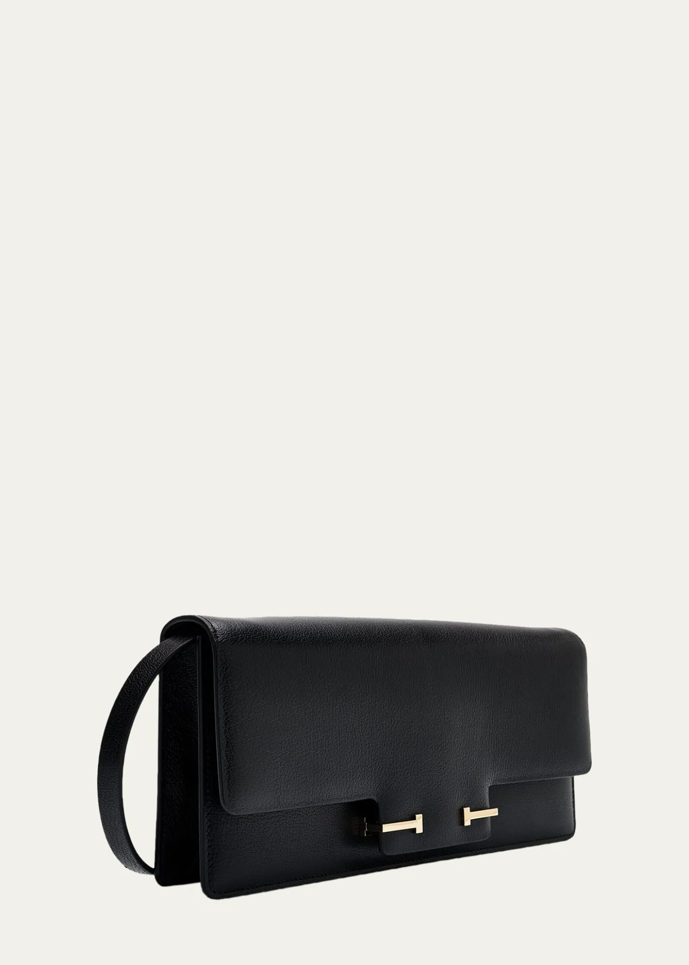 TOM FORDEast-West Supple Grain Leather Shoulder Bag