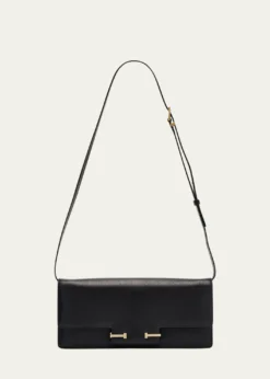 TOM FORDEast-West Supple Grain Leather Shoulder Bag