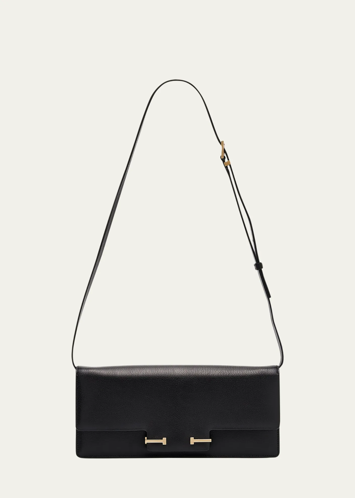 TOM FORDEast-West Supple Grain Leather Shoulder Bag
