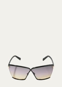 TOM FORDElle 02 Acetate/Metal Butterfly Sunglasses