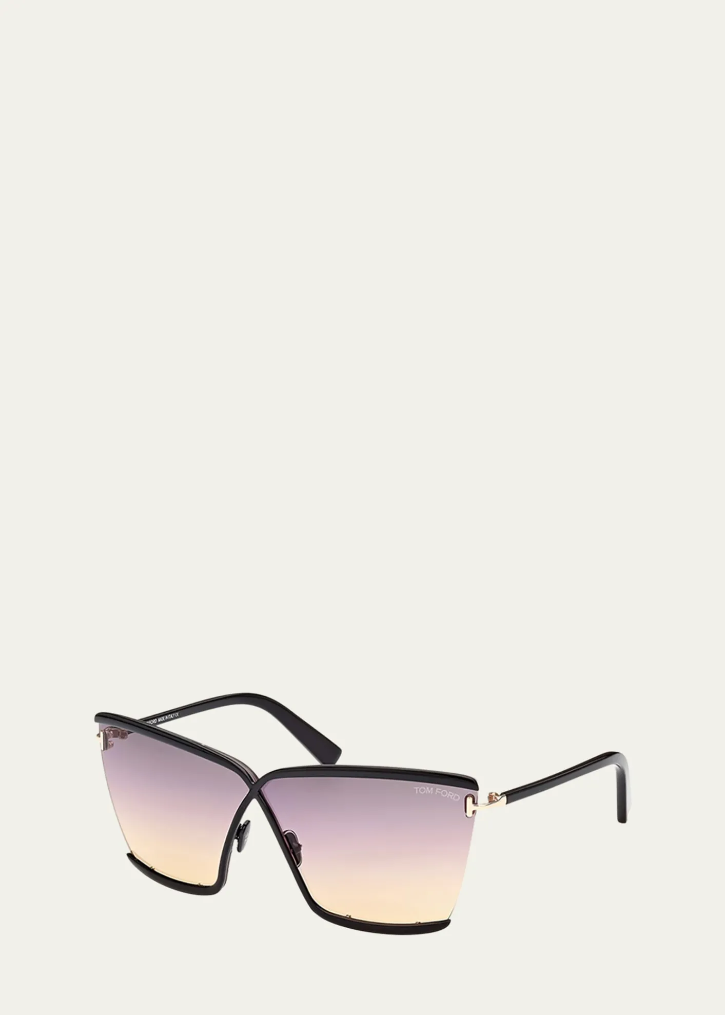 TOM FORDElle 02 Acetate/Metal Butterfly Sunglasses