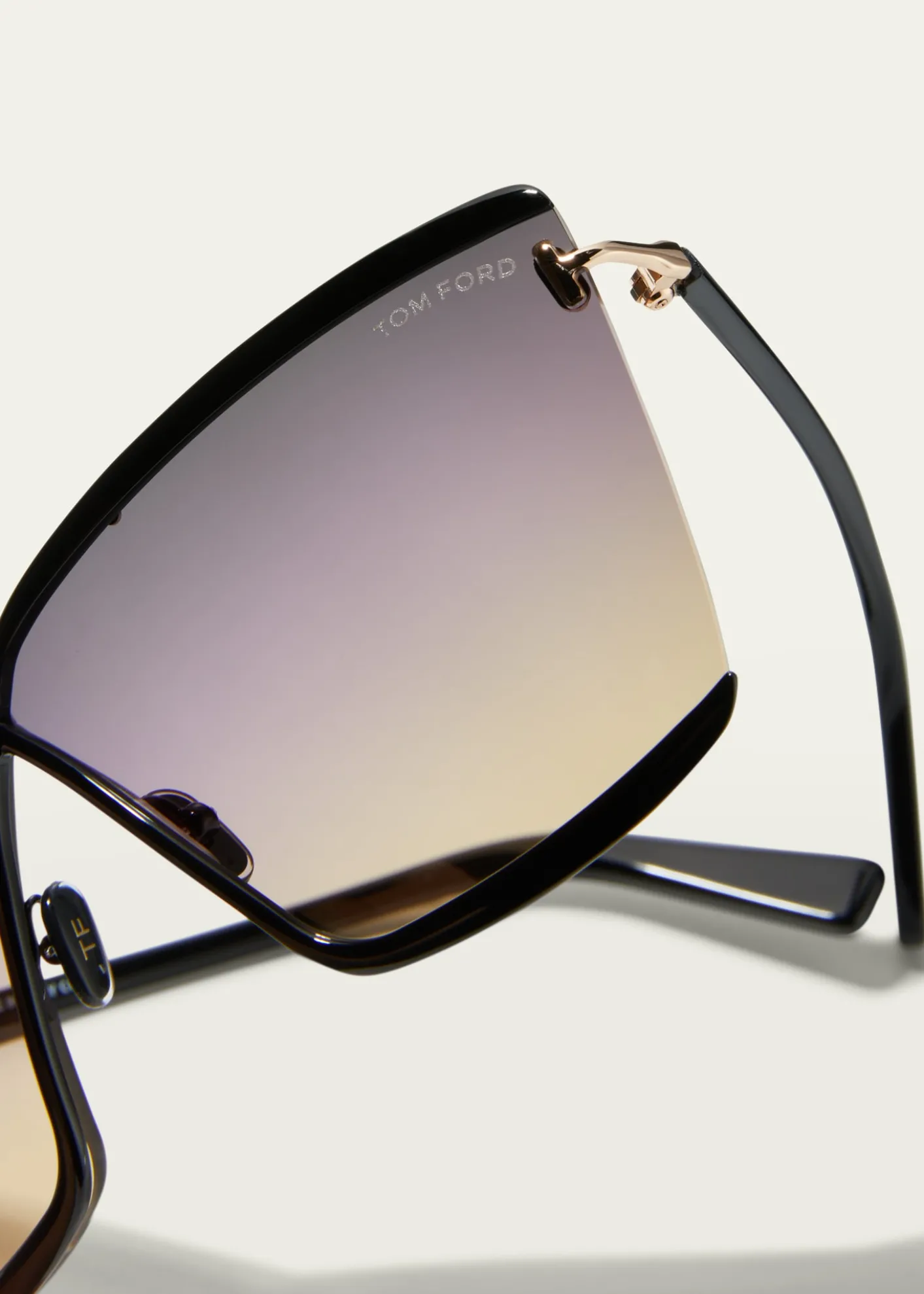 TOM FORDElle 02 Acetate/Metal Butterfly Sunglasses