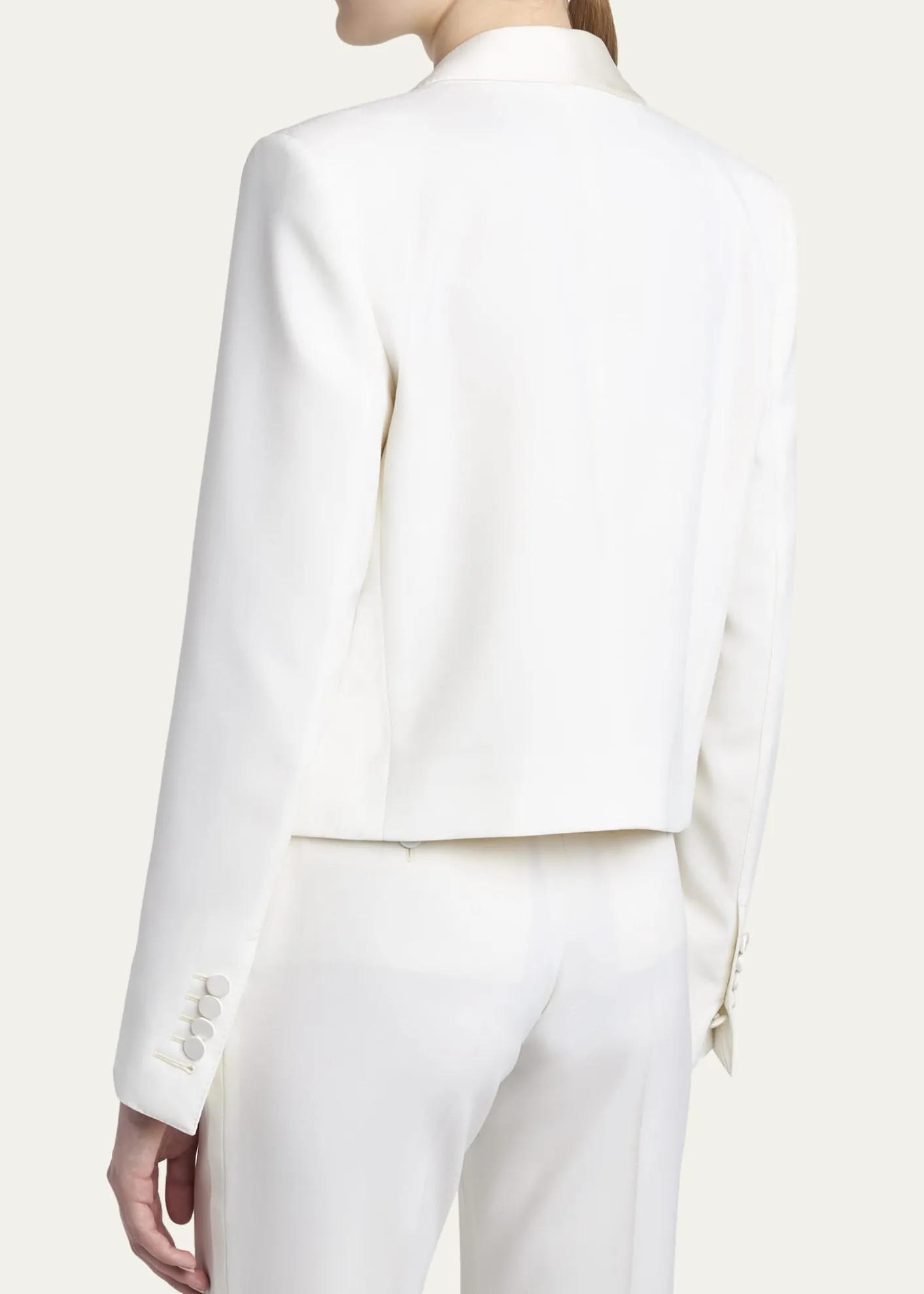 TOM FORDGrain De Poudre Crop Open Blazer
