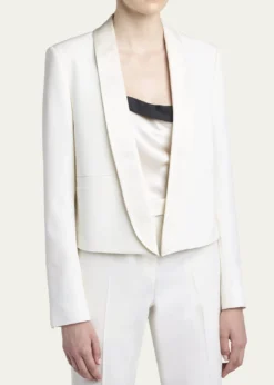 TOM FORDGrain De Poudre Crop Open Blazer
