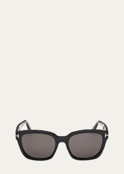 TOM FORDHaylay Acetate Rectangle Sunglasses