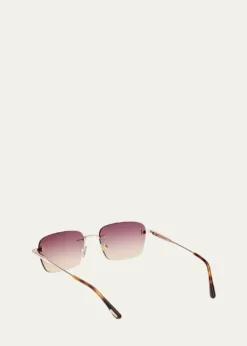 TOM FORDJake 54mm Rectangular Sunglasses