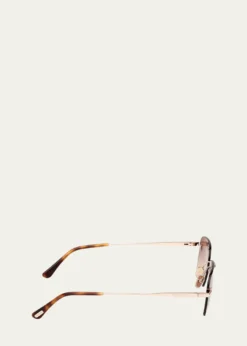 TOM FORDJake 54mm Rectangular Sunglasses