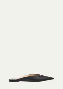 TOM FORDJulianna Satin Pointed-Toe Flats