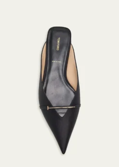 TOM FORDJulianna Satin Pointed-Toe Flats
