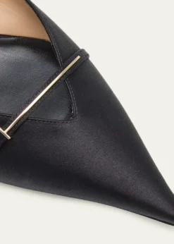 TOM FORDJulianna Satin Pointed-Toe Flats