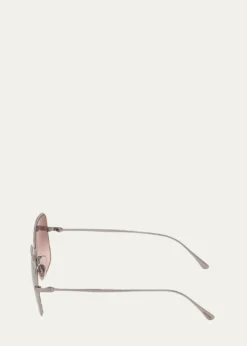 TOM FORDKeira Square Mirrored Metal Sunglasses