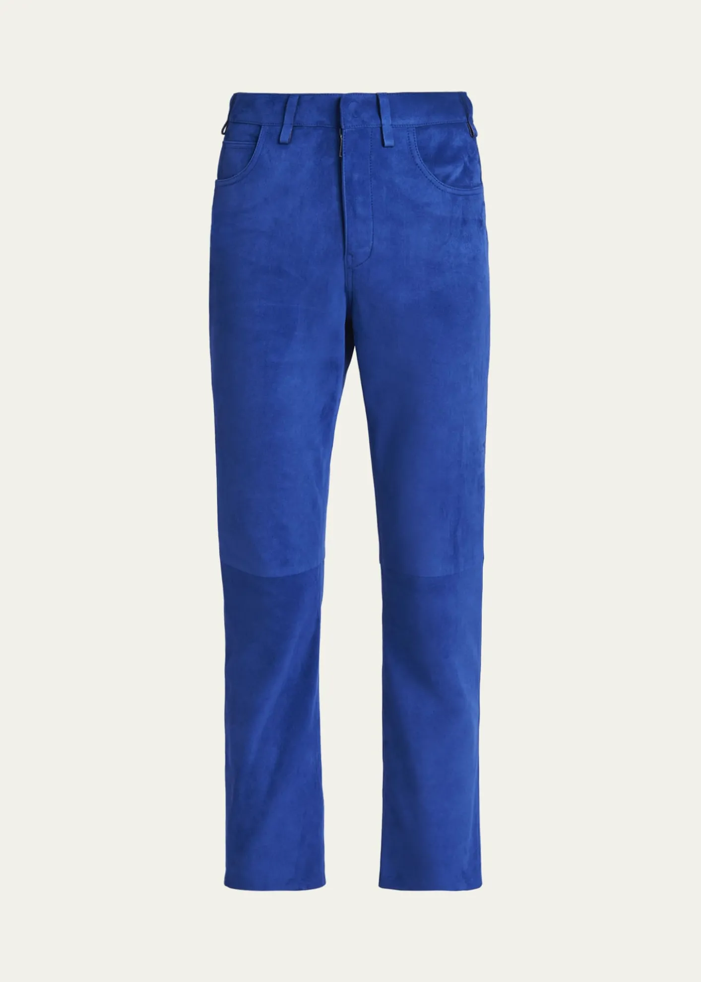 TOM FORDLamb Suede Slim-Leg Ankle Pants
