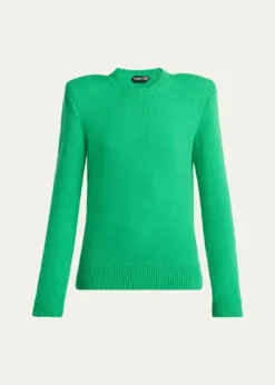 TOM FORDLong-Sleeve Cotton Crewneck Sweater