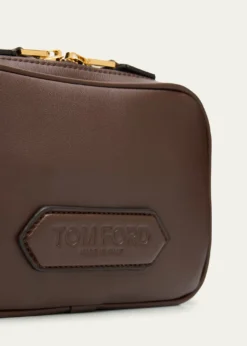 TOM FORDMen's Alexander Leather North/South Crossbody Bag