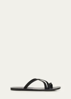 TOM FORDMen's Alfred Suede & Leather Toe-Ring Sandals