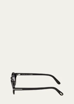 TOM FORDMen's Aristotele-02 Acetate Round Sunglasses