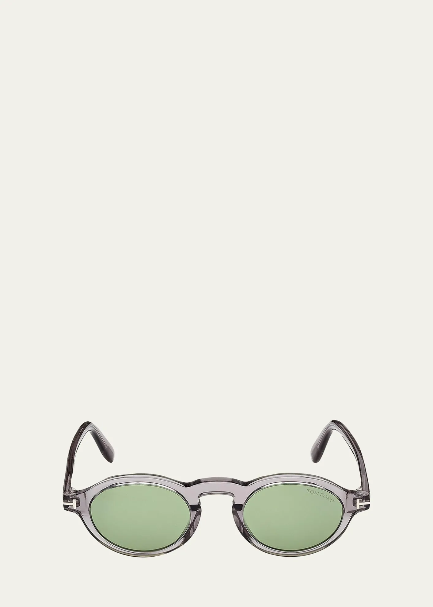 TOM FORDMen's Aristotele-02 Acetate Round Sunglasses