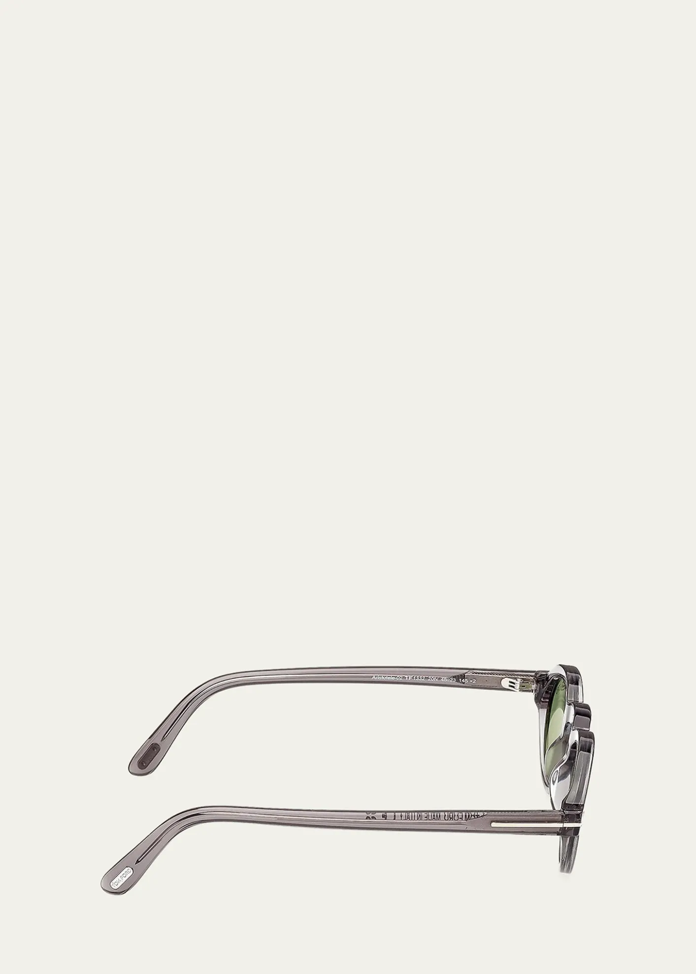 TOM FORDMen's Aristotele-02 Acetate Round Sunglasses