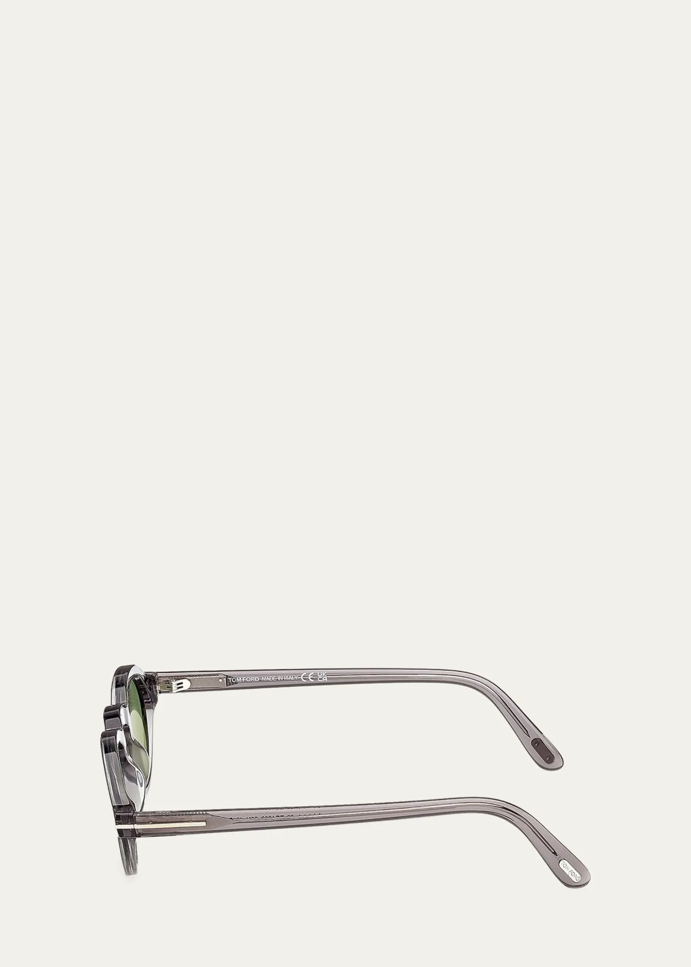 TOM FORDMen's Aristotele-02 Acetate Round Sunglasses