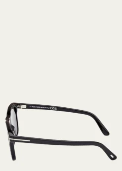 TOM FORDMen's Barron Acetate Square Sunglasses