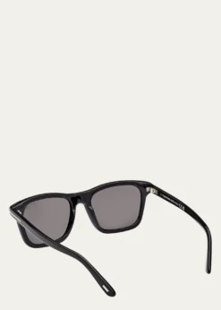 TOM FORDMen's Barron Acetate Square Sunglasses