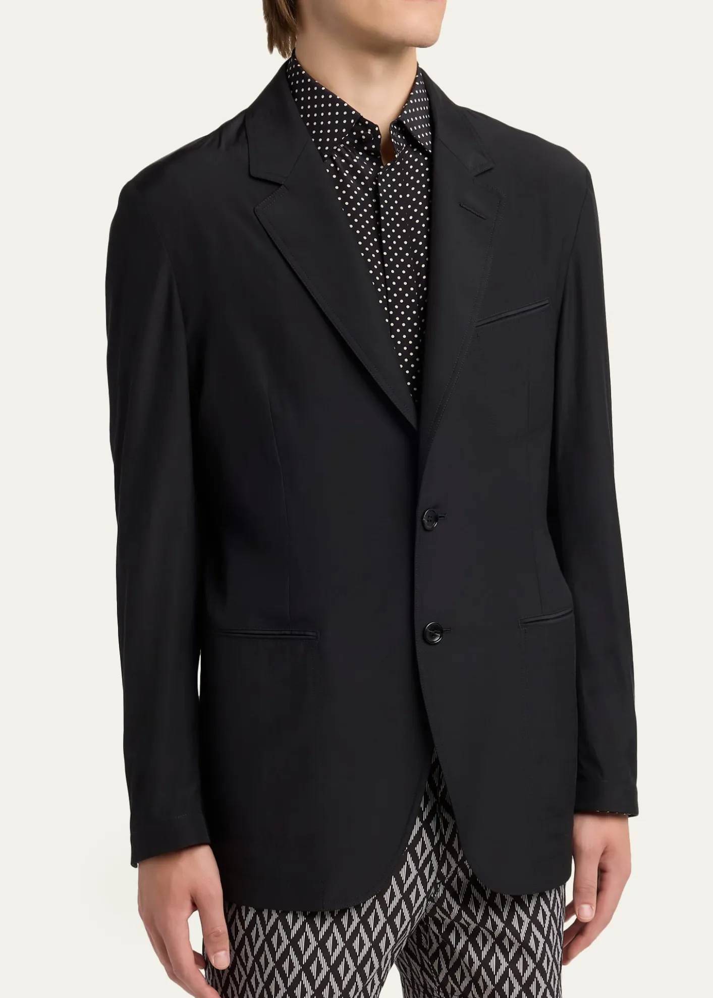 TOM FORDMen's Besom-Pocket Single-Breasted Blazer
