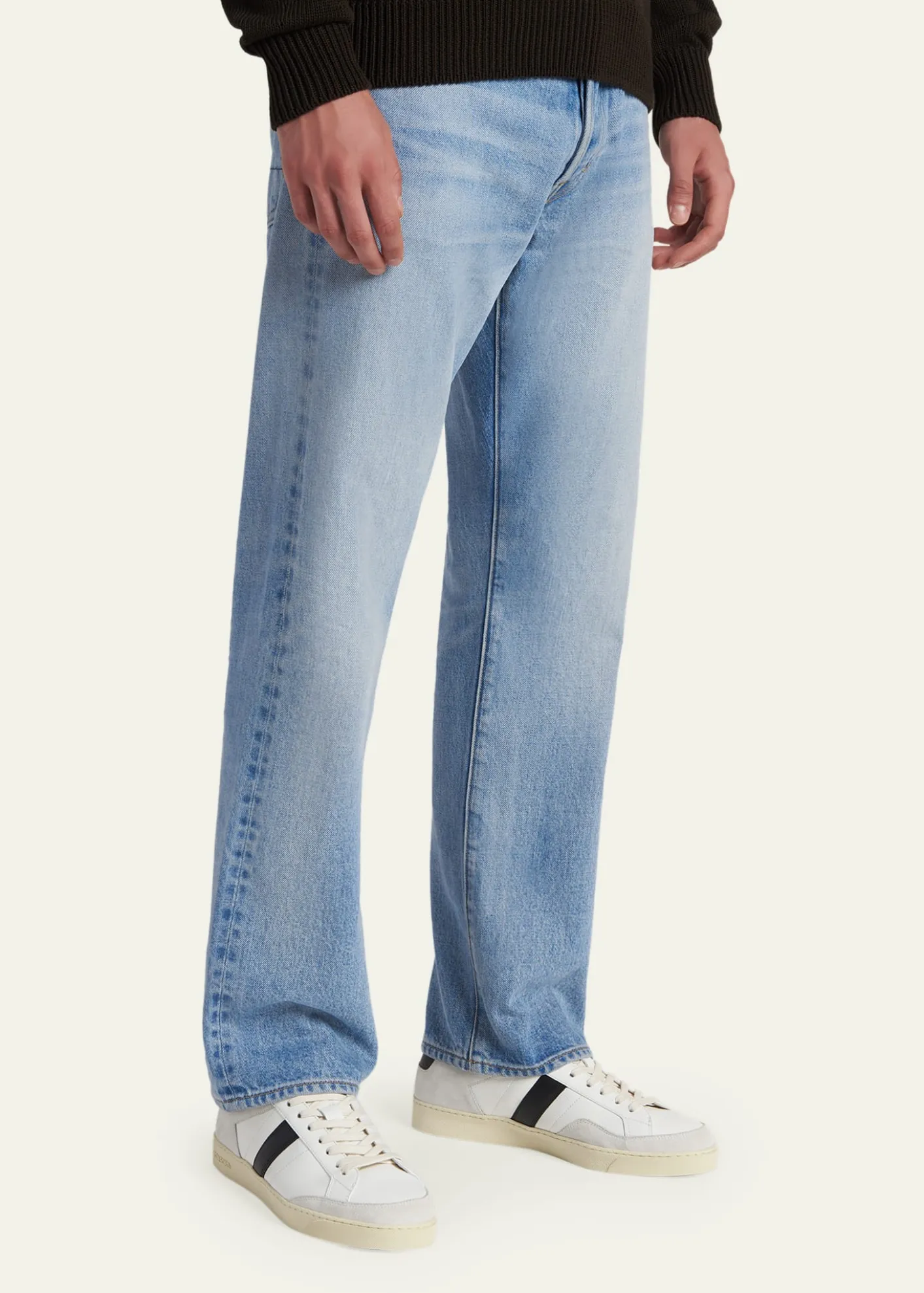 TOM FORDMen's Blake Leather Low-Top Sneakers