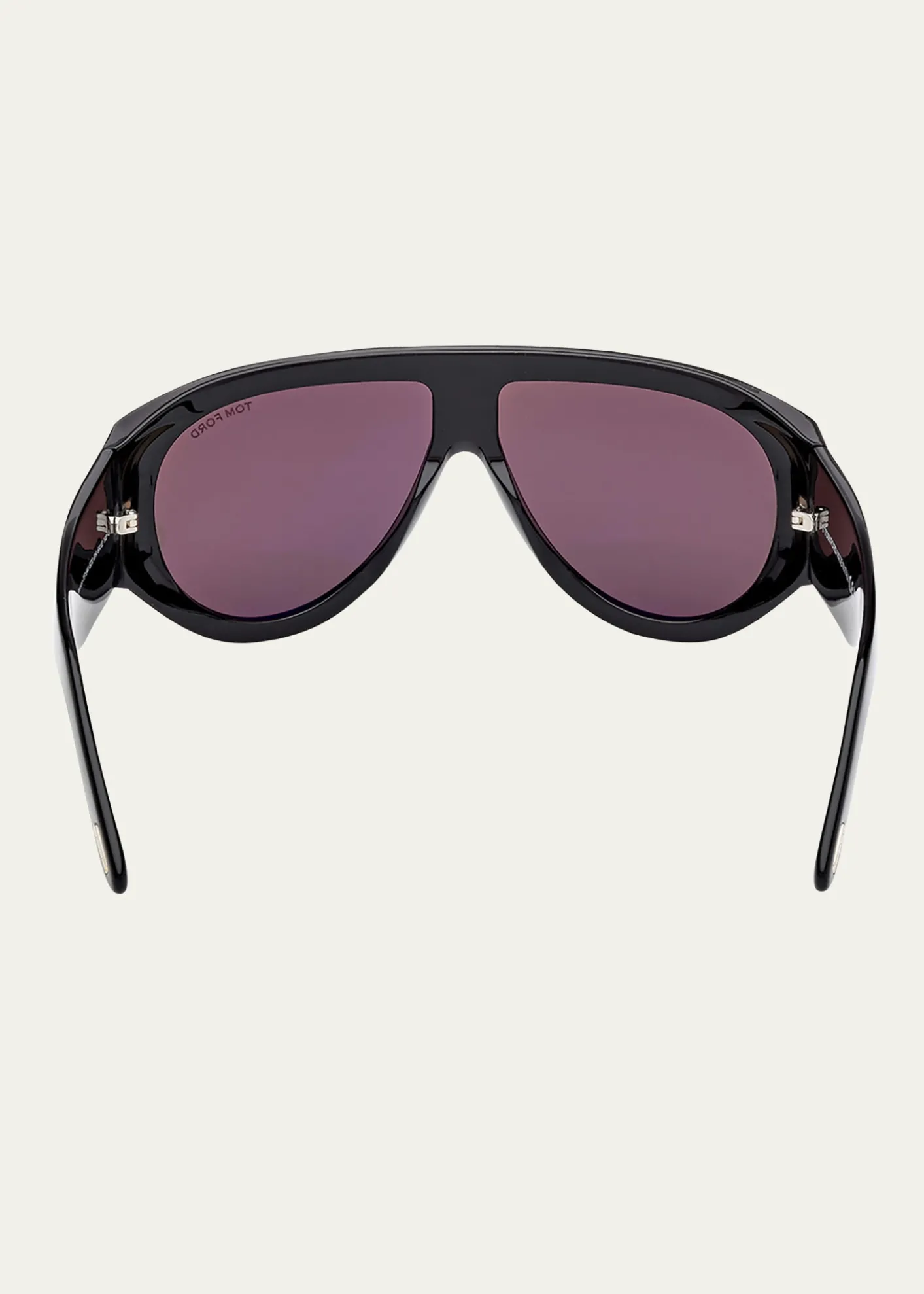 TOM FORDMen's Bronson T-Logo Shield Sunglasses