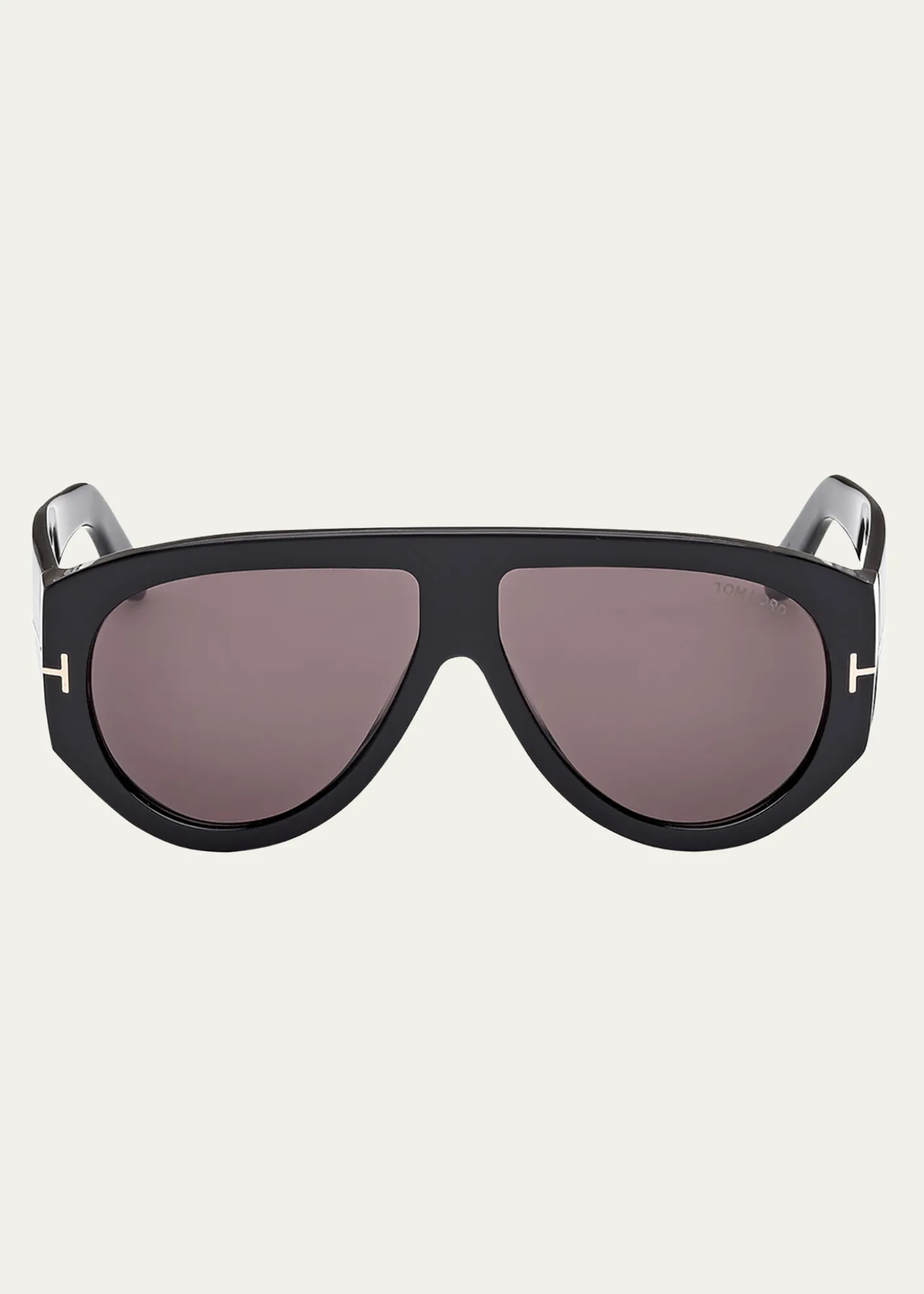 TOM FORDMen's Bronson T-Logo Shield Sunglasses