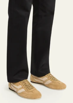 TOM FORDMen's Brook Suede Low-Top Sneakers