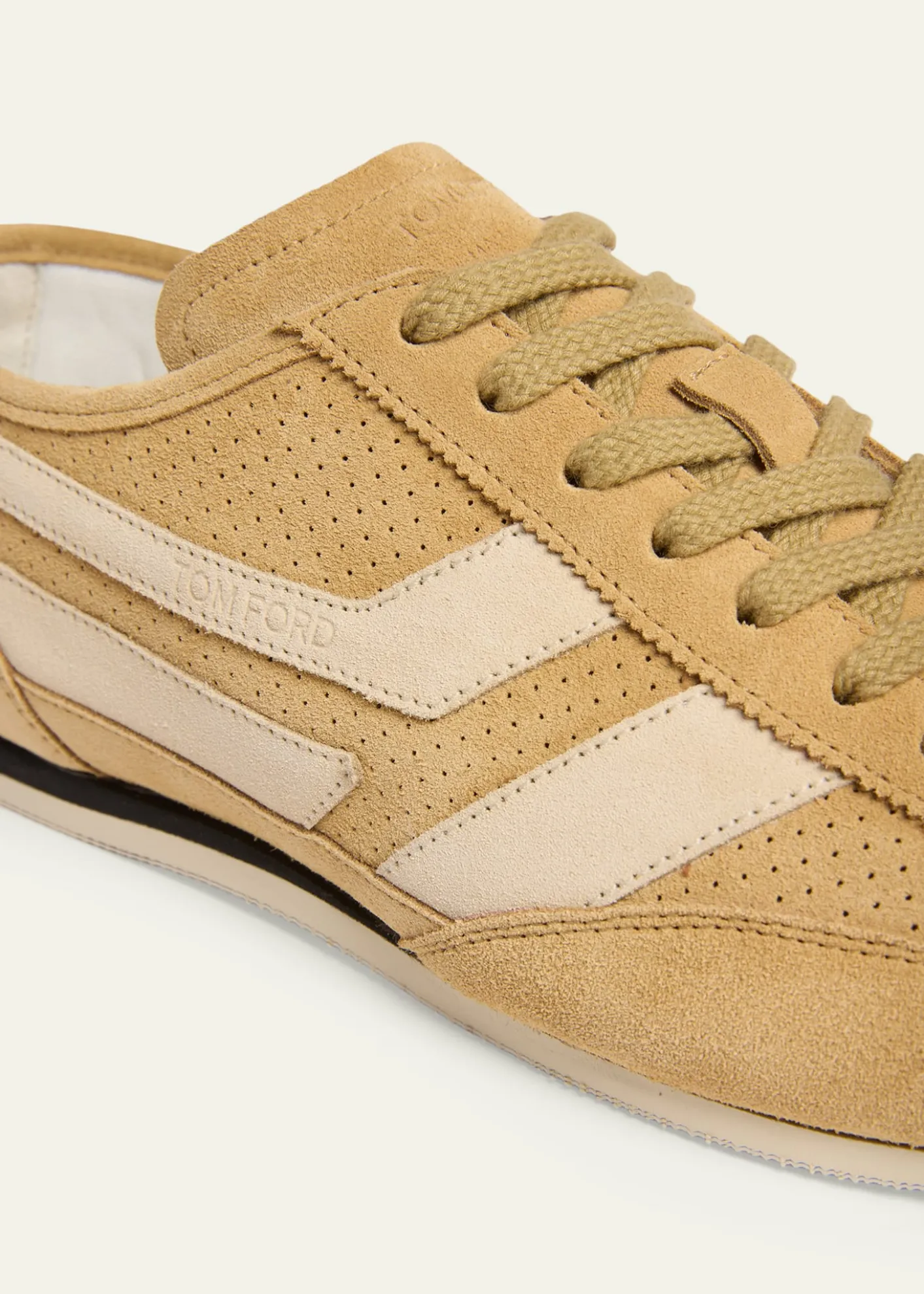 TOM FORDMen's Brook Suede Low-Top Sneakers