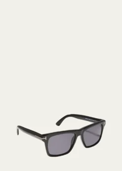 TOM FORDMen's Buckley-02 Square Acetate Sunglasses