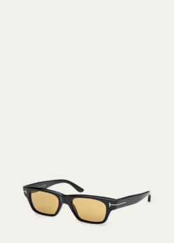 TOM FORDMen's Caine-02 Acetate Square Sunglasses