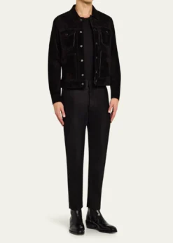 TOM FORDMen's Cashmere Suede Jacket