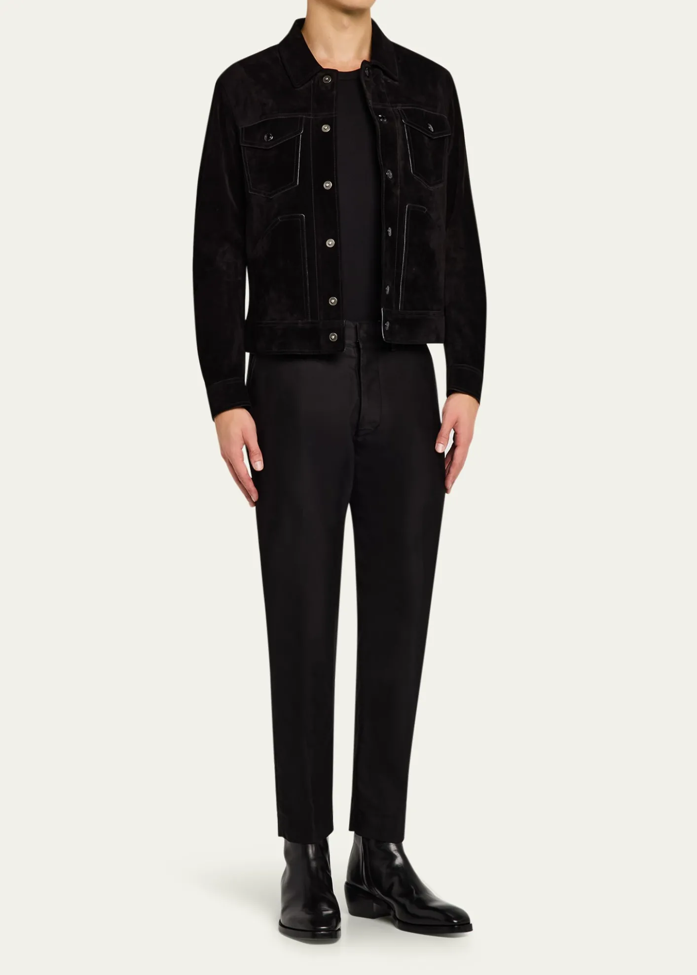 TOM FORDMen's Cashmere Suede Jacket