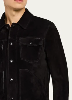 TOM FORDMen's Cashmere Suede Jacket