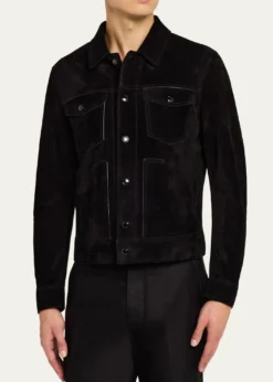TOM FORDMen's Cashmere Suede Jacket