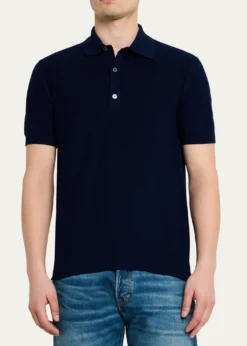 TOM FORDMen's Classic-Fit Cotton Pique Polo Shirt
